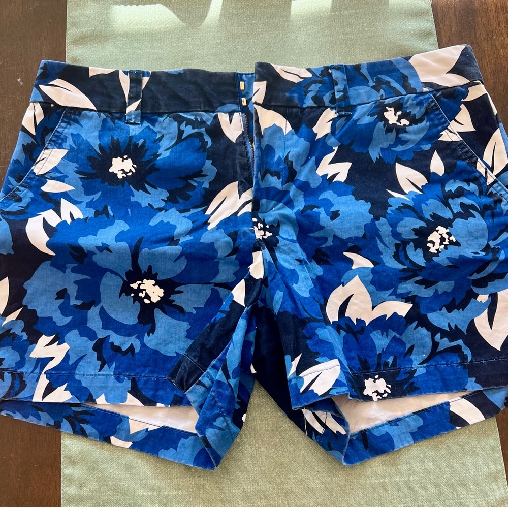 Tommy Hilfiger Blue Floral Chino Women's Shorts